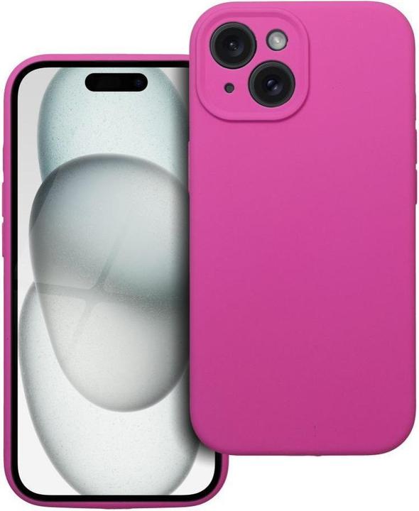 Produktbild OEM Back panel cover Case SILICONE 2mm for IPHONE 15 pink (Apple iPhone 15)