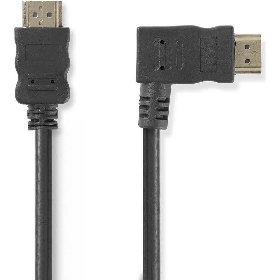 Nedis Videokabel, rechts abgewinkelt, HDMI Stecker (1.50 m, HDMI), Video Kabel