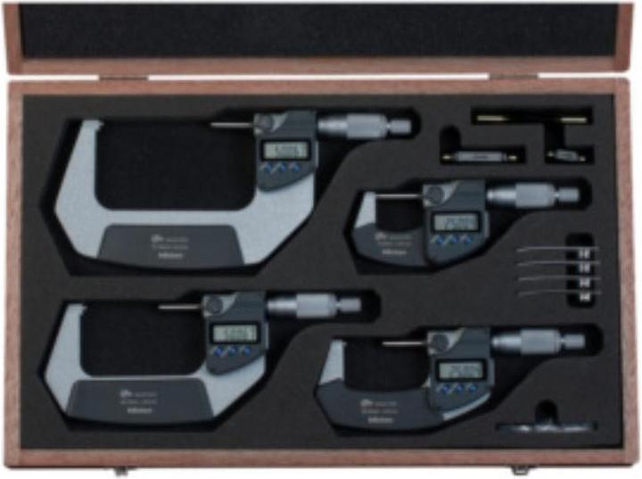 Produktbild Mitutoyo Digitale Bügelmessschraube Satz 4 Stück IP65 0-100 mm Digimatic