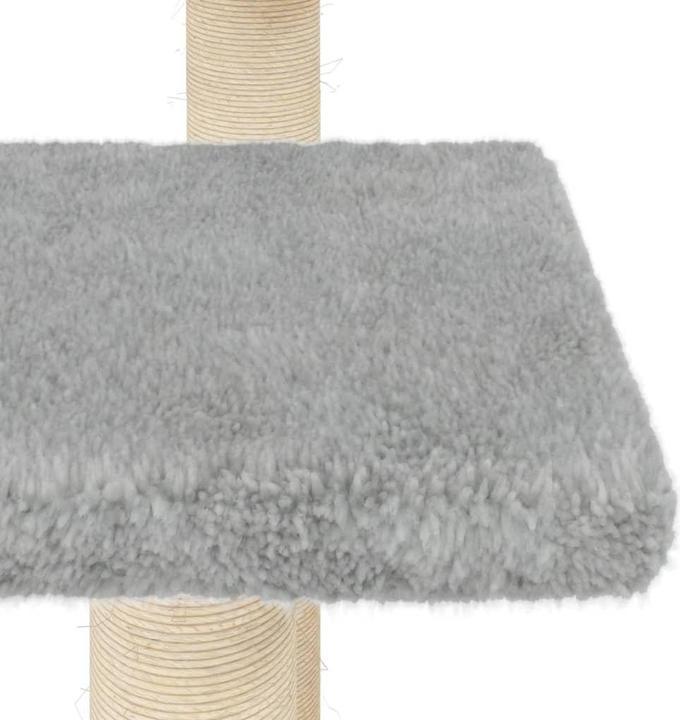 Produktbild vidaXL Kratzbaum mit Plattformen Hellgrau 98,5 cm,Farbe (98.50 cm, Hellgrau)