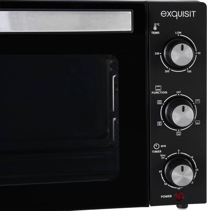 Produktbild HP Autozubehör Mini-Backofen MO 3302 sw 1500 W schwarz 20 l, 8kg