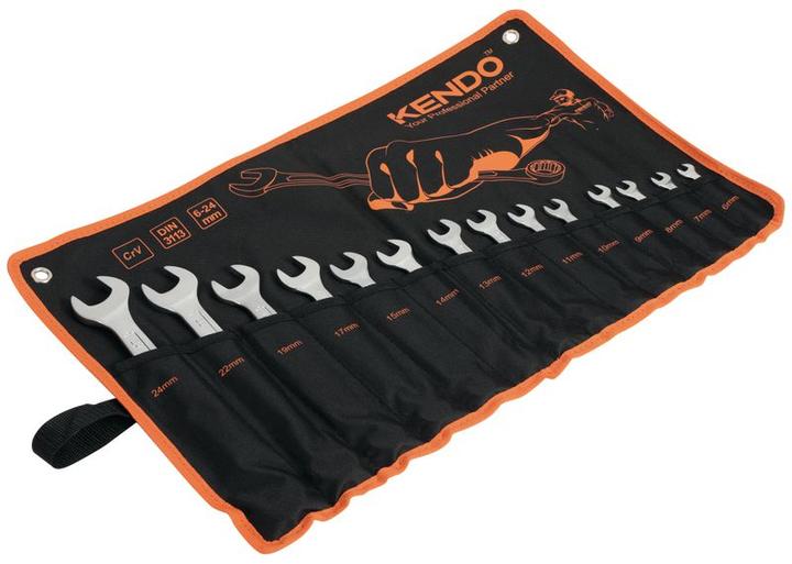 Image du produit Kendo Jeu de clés mixtes dans un étui enroulable 14 pièces (24 mm)