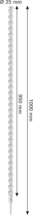 Produktbild Bosch Hausgeräte HammerbohrerPRO SDSplus-5X 25x950x1000mm 2608707256 (25 Millimeter)