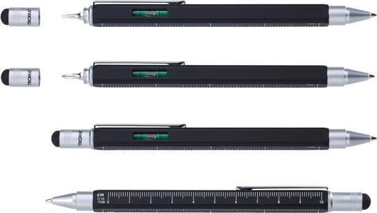 Produktbild Troika CONSTRUCTION SQUARE Multitasking Kugelschreiber quadratisch, schwarz (Schwarz, Silber, 1 x)