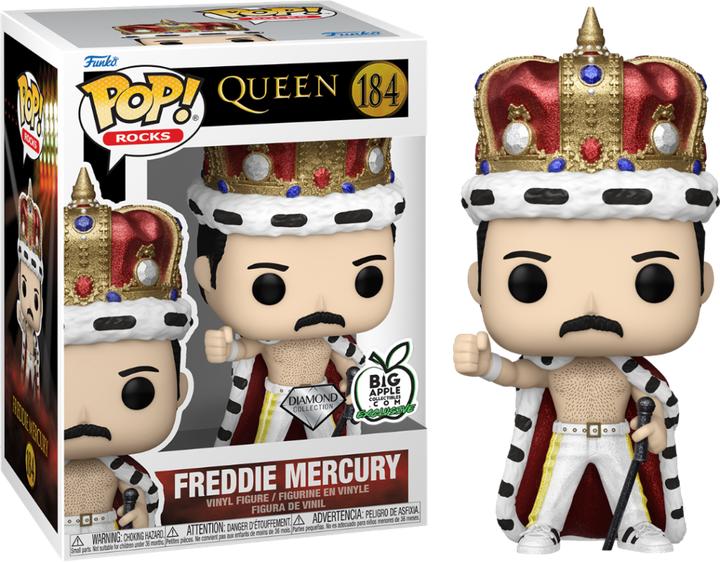 Produktbild Funko Pop! Rocks Queen : Freddie Mercury King (DGLT) EXM