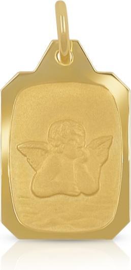 Immagine prodotto Muau Ciondolo angelo custode oro giallo 750, 16x8 mm (Giallo oro)