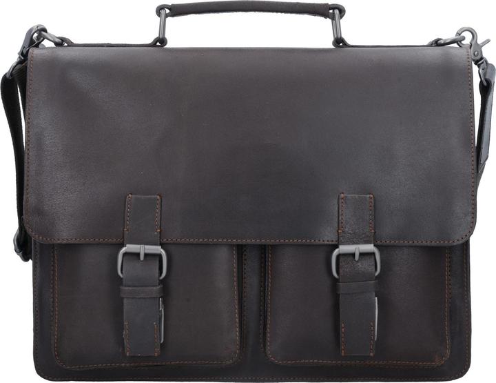 Actual product image Leonhard Heyden Briefcase 2 compartments Dakota (16.10 l)