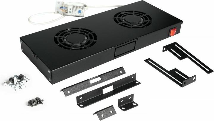 Actual product image equip Fan module for server enclosures, 4x fans RAL9005