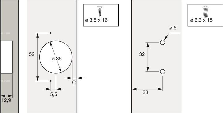 Actual product image Hettich ET 582