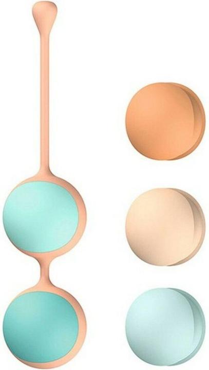 Actual product image Liebe Kewos" Peach/Mint, Kegel Workout System, ball set of four love balls