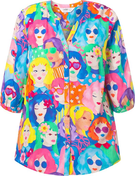 Produktbild Angel of Style Bluse, A-Linie, Gesichter-Muster (52)