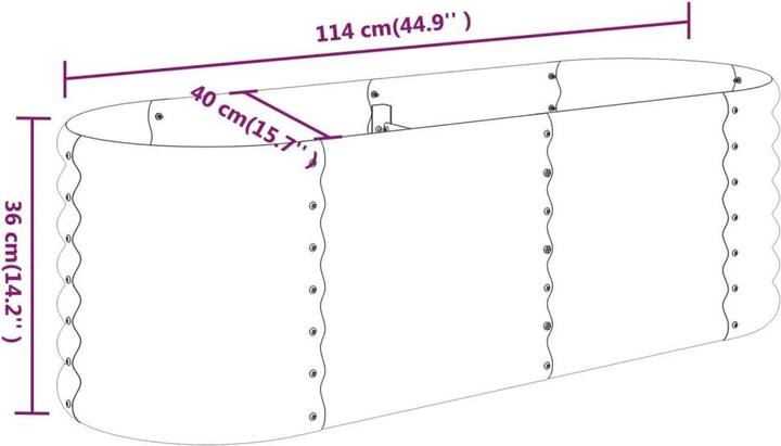 Actual product image vidaXL Hochbeet