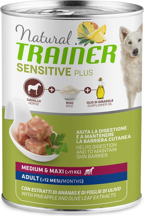 Natural Trainer Hundefutter Sensitive No Gluten Medium & Maxi Adult Pferd (Adult, 1 Stk., 400 g)