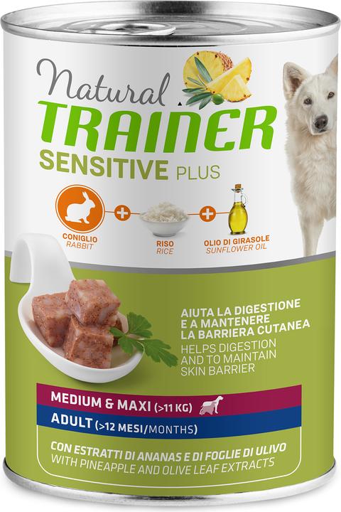 Actual product image Natural Trainer Dog Food Sensitive Plus Medium & Maxi Adult Rabbit (Adult, 1 pcs., 400 g)