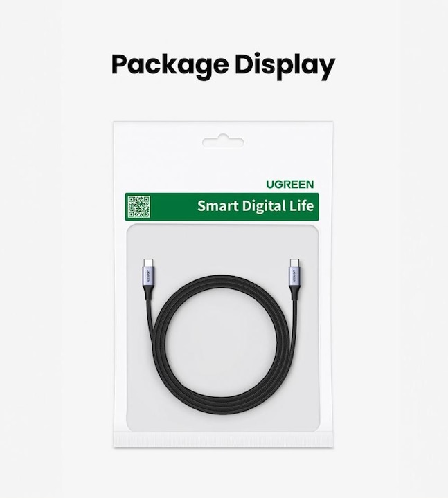 Actual product image Ugreen USB Type C - USB Type C (1 m, USB 2.0)