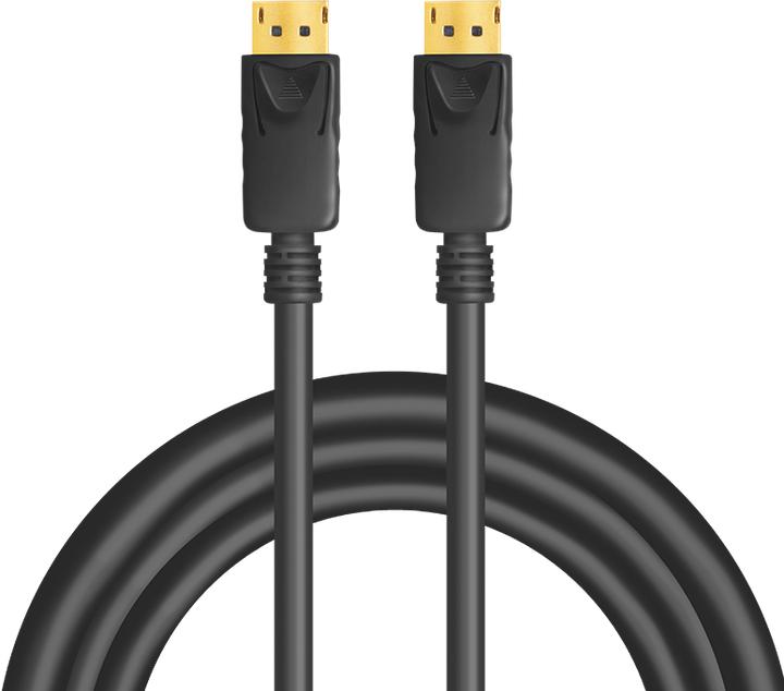Produktbild LogiLink DisplayPort 1.4 Anschlusskabel, 5,0 m, schwarz DisplayPort Stecker (5 m, DisplayPort, 1.4)