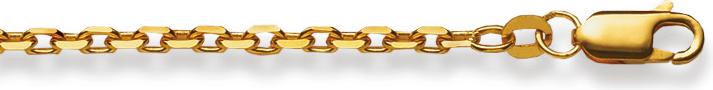 Produktbild Natsumi Schmuck Halskette Gelbgold 18K/750 Anker geschliffen 2.6mm (750/18 K Gelbgold, 60 cm)