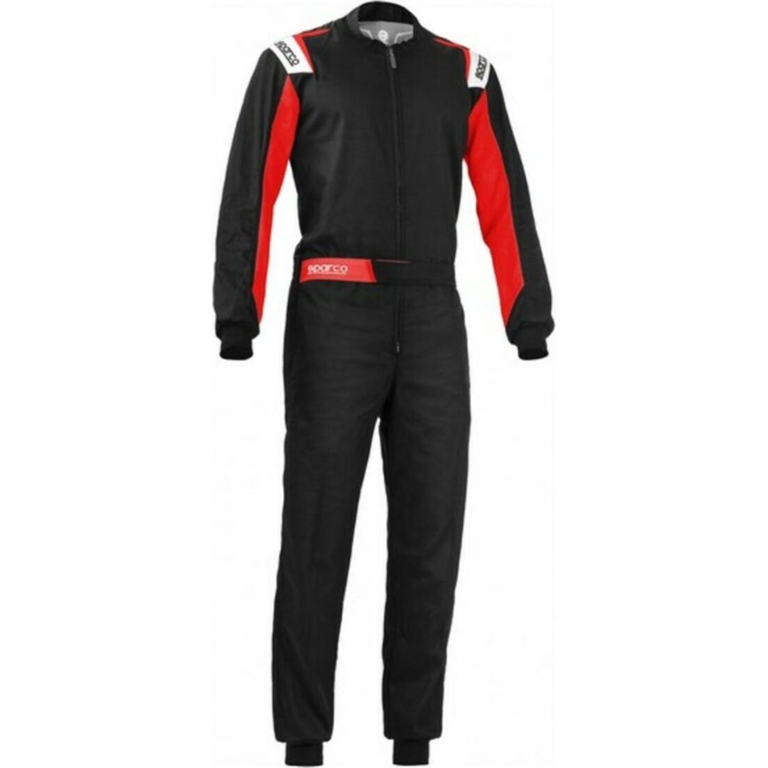 Sparco Unisex Rot/Schwarz Motorsportbekleidung, Kartoverall Rookie (56, L)
