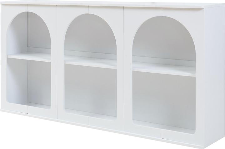 Actual product image En.Casa Sideboard Trorhun 160x30x80 cm Weiss (160 x 30 x 80 cm)