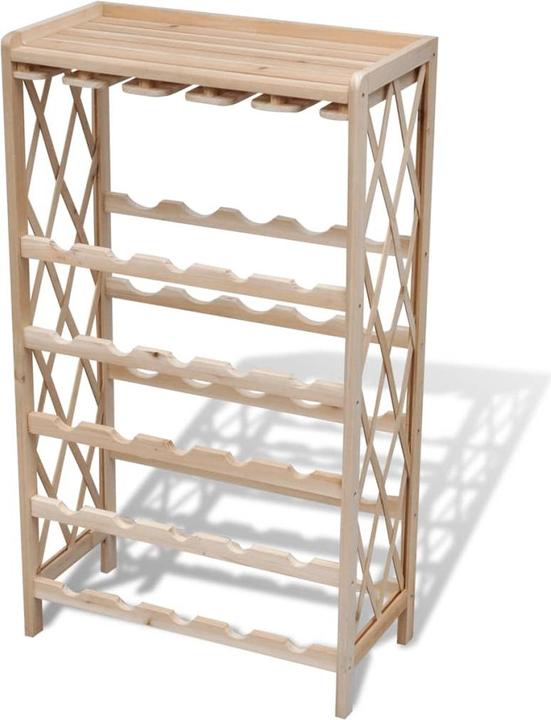 Actual product image vidaXL Weinregal (25 bottles, 24.70 x 24.70 x 87.50 cm)
