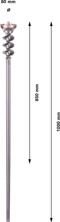 Produktbild Bosch Professional Zubehör PRO SDS max-9 Break Through Bohrer, 80 x 850 x 1000 mm (80 mm)