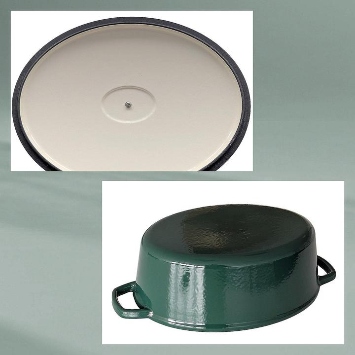 Produktbild Kela Bräter Calido oval 36 cm, Grün (Gusseisen, 36 x 15 cm)