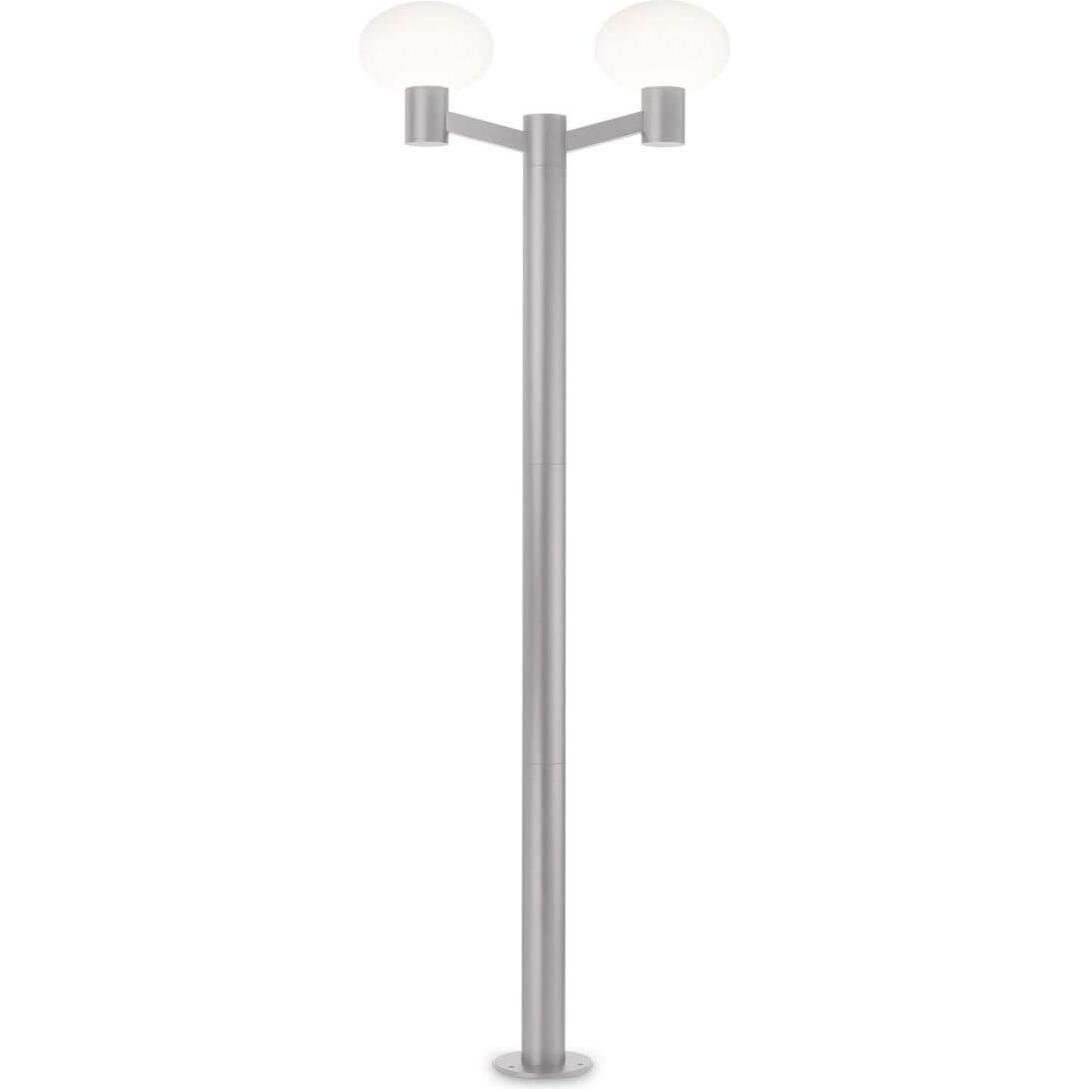 Ideal lux, Stehlampe, CLIO Stehleuchte E27 2-fach dimmbar Grau IP44 249513 (E27)