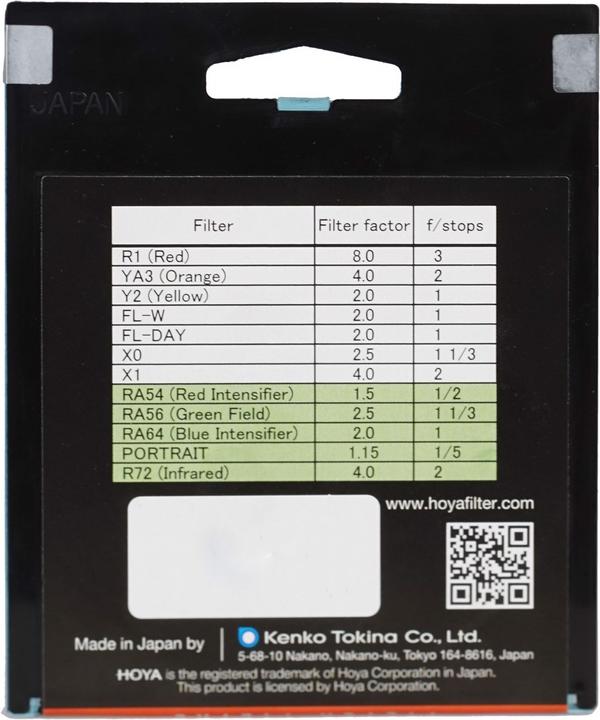 Actual product image Hoya RA54 Red Enhancer (77 mm, Effect filter)