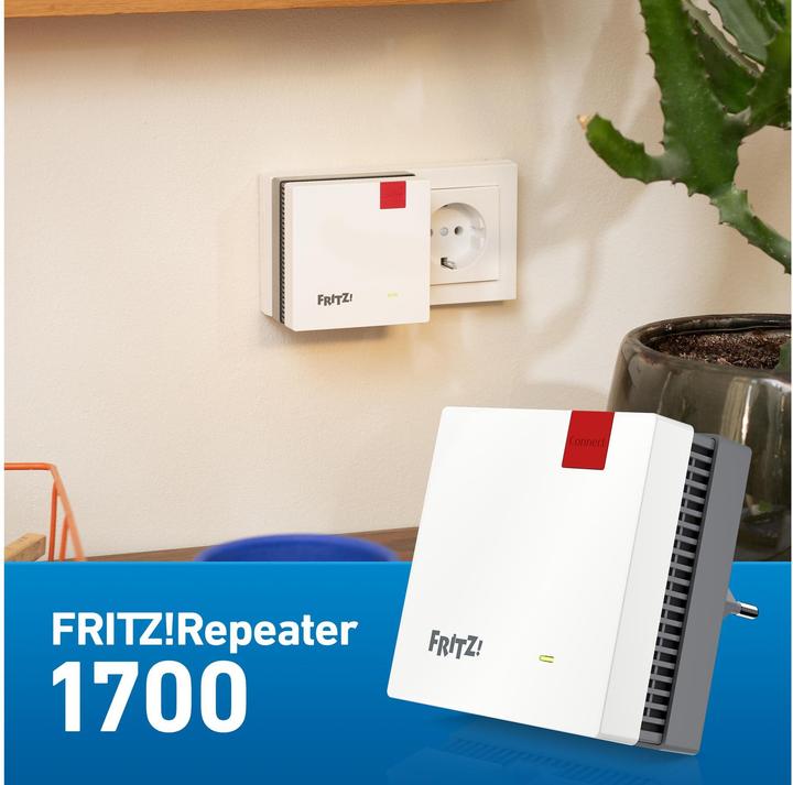 Immagine prodotto FRITZ! Ripetitore 1700 internazionale (1733 Mbit/s, 800 Mbit/s)