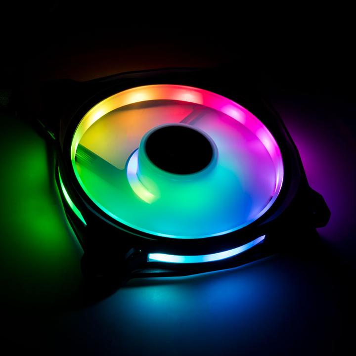 Produktbild Thermaltake Riing Duo 12 RGB LED-Lüfter - 120mm 3er Set (120 mm, 3 x)