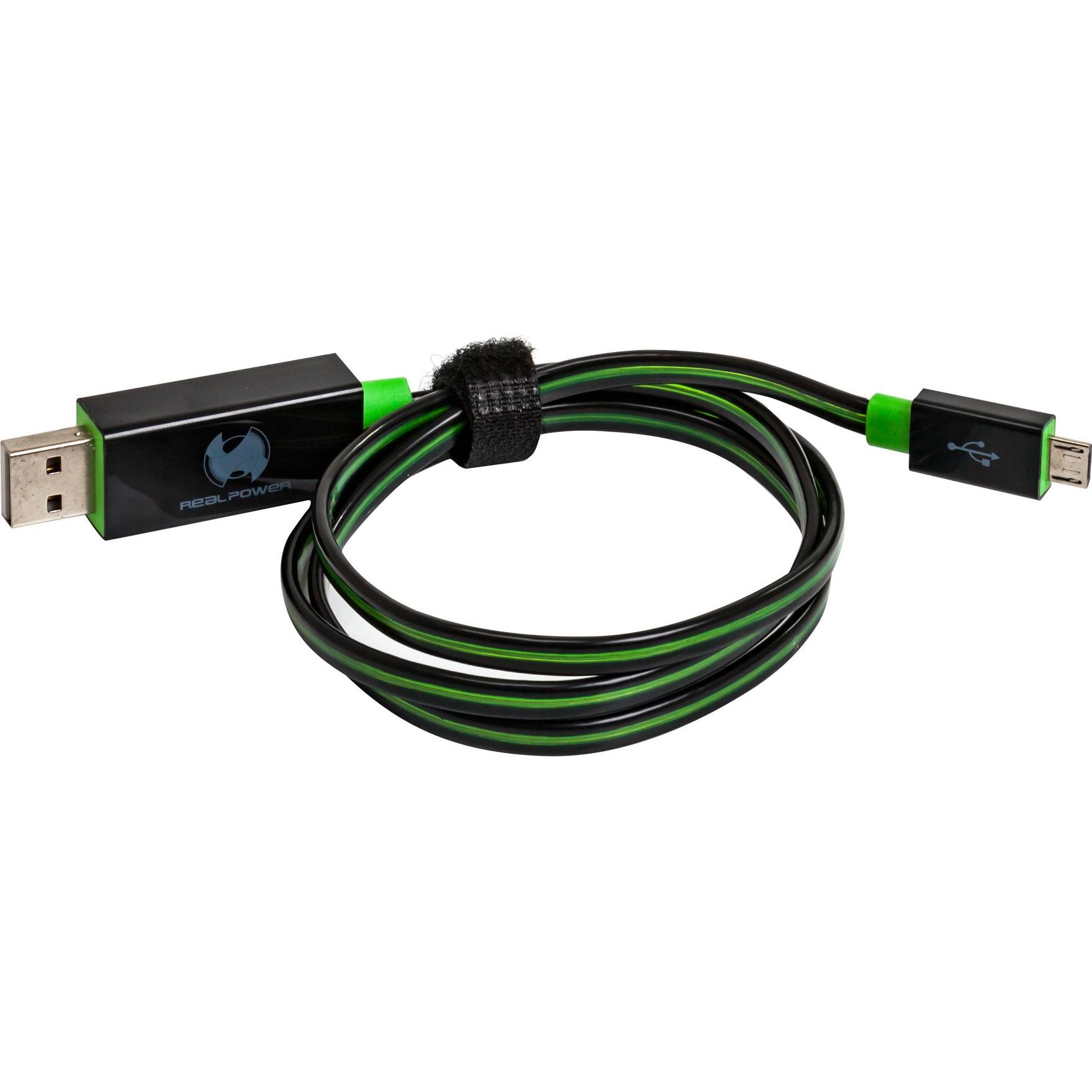 RealPower USB A/Micro-USB B USB Kabel USB 2.0 (0.75 m, USB 2.0), USB Kabel