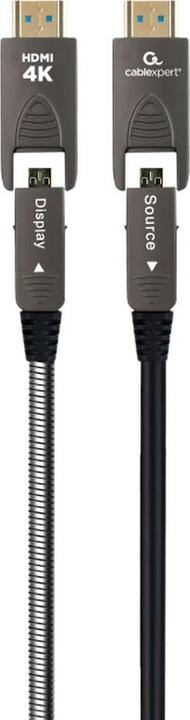 Actual product image Cablexpert GEMBIRD Aktywny kabel optyczny AOC High Speed HDMI D-A z Ethernetem AOC Armored Series 10m (10 m)