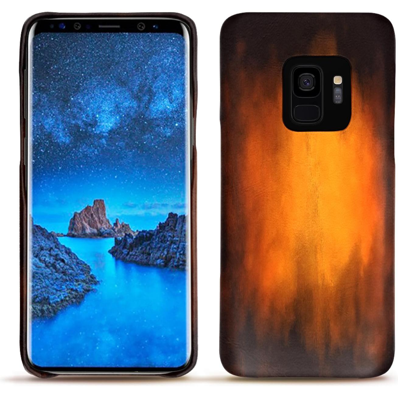 Thumbnail - Noreve Lederschutzhülle (Samsung Galaxy S9), Smartphone Hülle, Violett