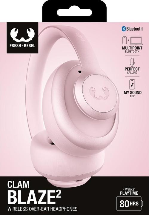 Produktbild Fresh'N Rebel Fresh 'n Rebel Clam Blaze 2 Pastel Pink (80 h, Kabellos)