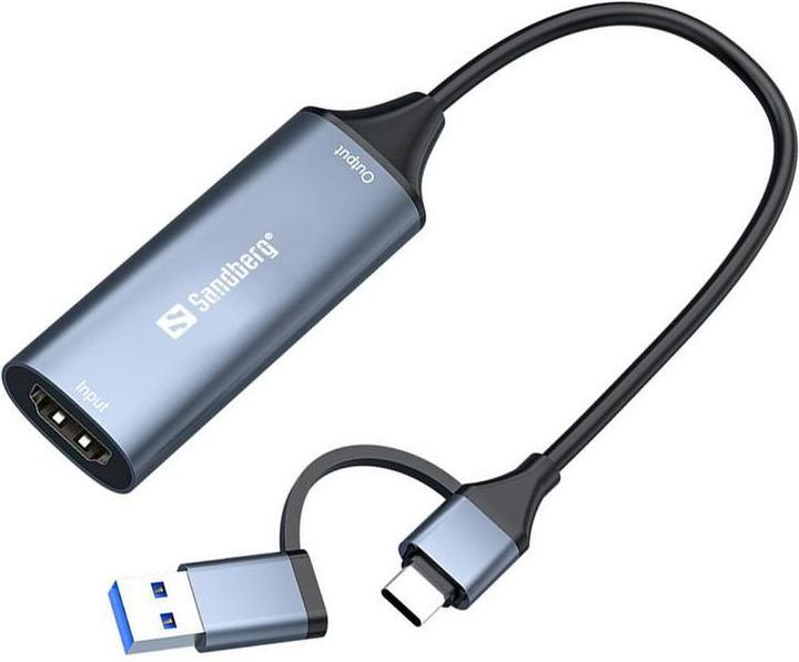 Immagine prodotto Sandberg HDMI Capture Link to USB-C/A (USB-C, USB-A, 1 cm)