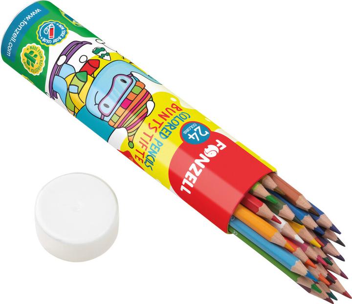 Produktbild Fonzell Farbstifte in Zylinderetui (24x)
