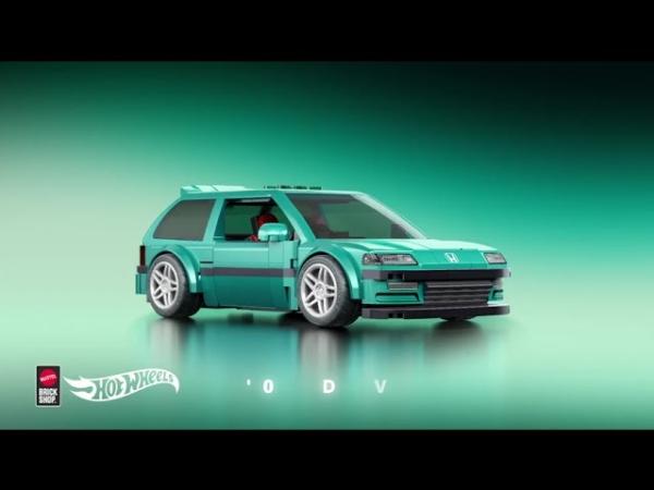 Actual product image Mattel Brick Shop Hot Wheels Speed Honda 2