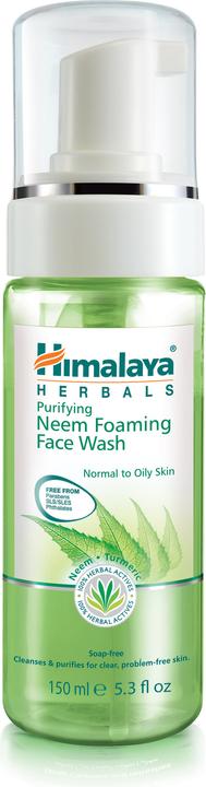 Image du produit Himalaya Herbals Purifying Neem Foaming Face Wash Prevents Pimples Purifies Cleanses All Skin Type 150ml (Mousse nettoyante, 150 ml)