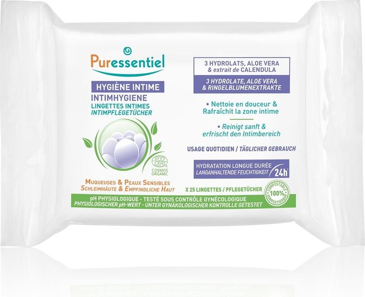 Puressentiel tägliche Intimpflegetücher (498.67 ml, Intimtücher)