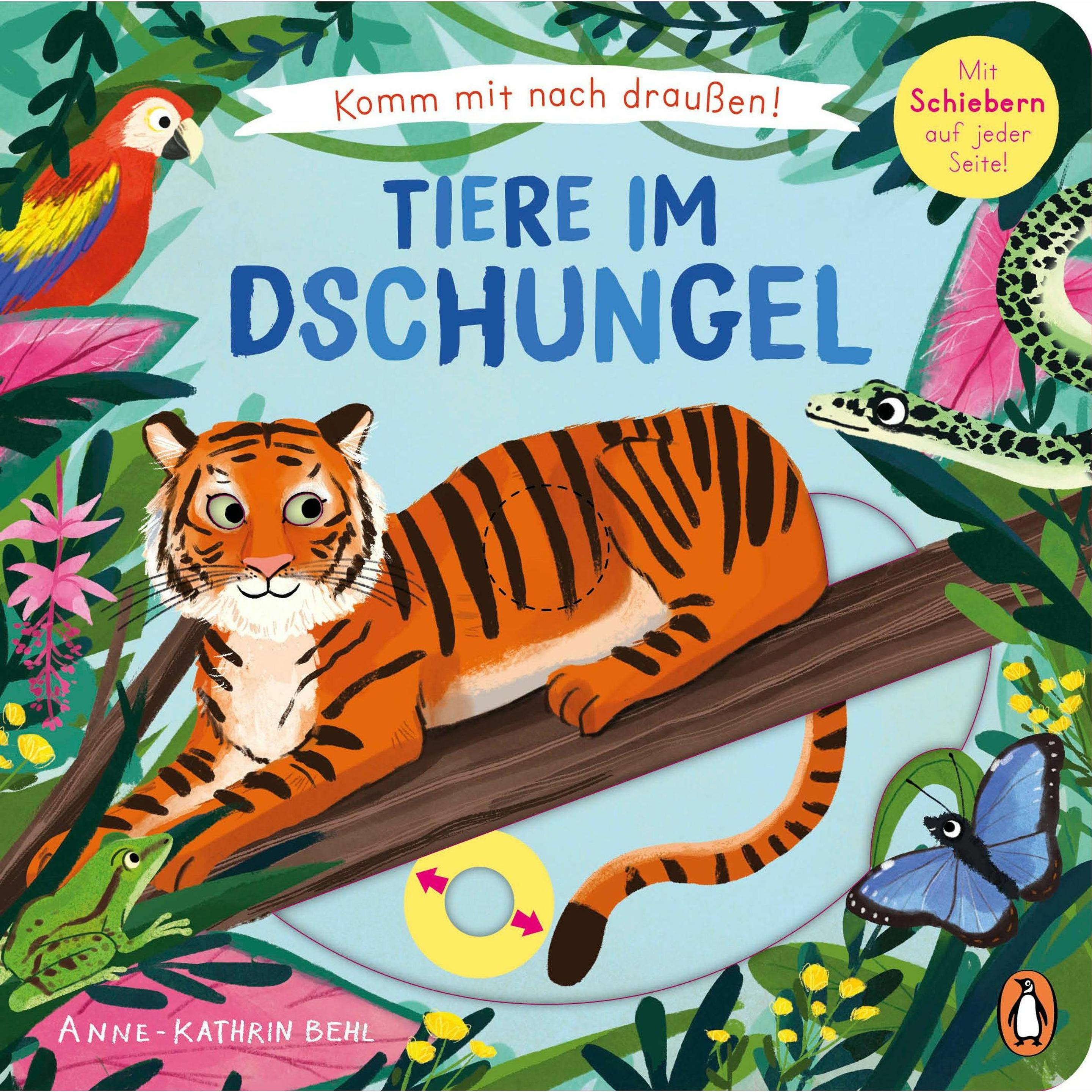 Penguin Random House, Babybücher, Komm mit nach draussen! - Tiere im Dschu (Deutsch)