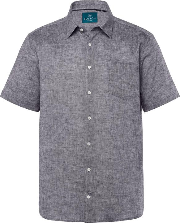 Immagine prodotto Boston Park Leinenmix-Hemd, Halbarm, Streifen, Kentkragen, Comfort Fit (XL)