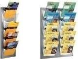Actual product image Kerkmann Wall brochure holder NovaX, DIN A4 high, 5 compartments consisting of powder-coated metal frame with (A4)