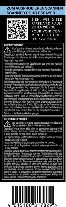 Nährwerte und Zutaten Syoss Coloration 10 13 Scandi Blond (10_13 Scandi Blond)