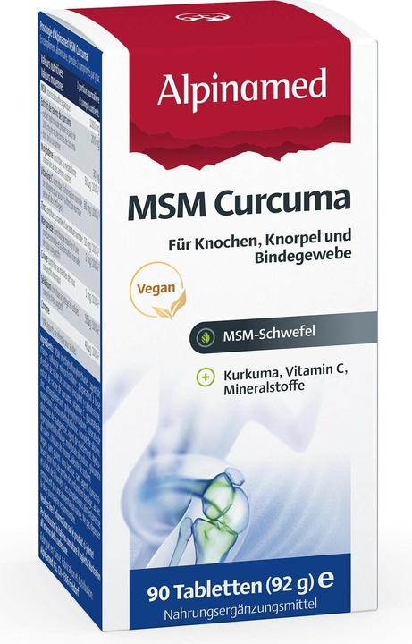 Image du produit Alpinamed MSM Curcuma (90 pièce(s), Cachets, 128 g)