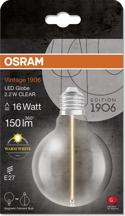 Image du produit Ledvance Lampe LED (E27, 2.20 W, 150 lm, 1 x, G)