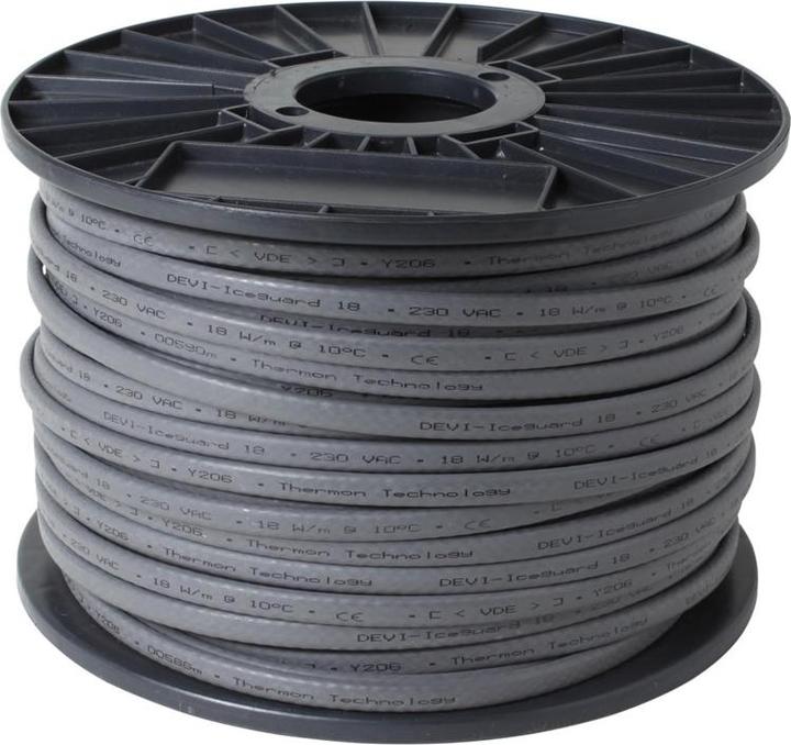 Danfoss Nastro riscaldante grondaia/superficie 18W/m 230V 98300809