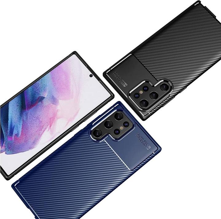 Produktbild Screenguard Carbon Design TPU Case (Samsung Galaxy S22 Ultra)