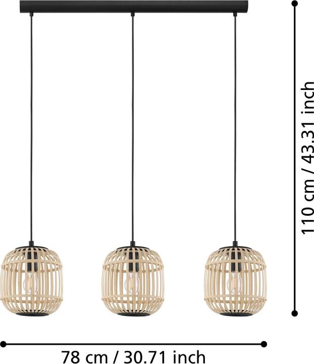 Produktbild EGLO Bordesley 3 (E27)