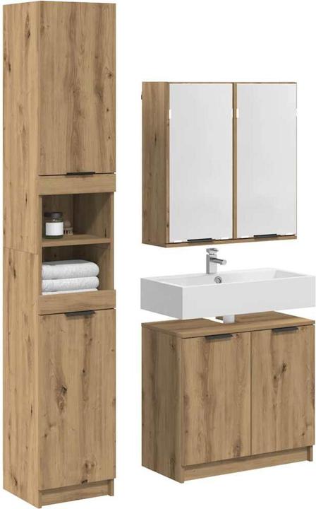Produktbild vidaXL Badezimmerschrank (32 x 34 x 188.50 cm)