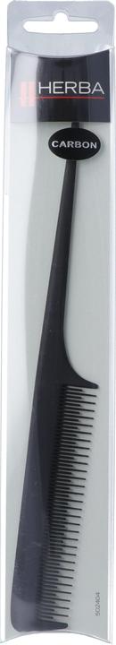 Actual product image Herba Carbon handle comb fine toothed